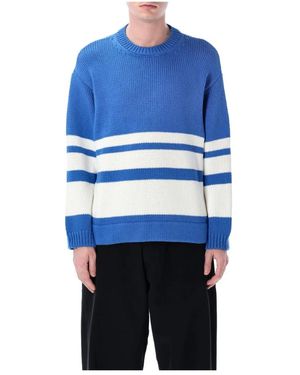 YMC Round-Neck Knitwear - Blu