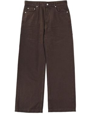 Rick Owens Wide Jeans - Marrón
