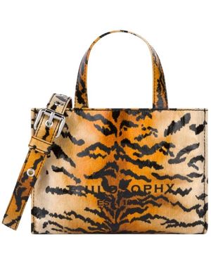 Philosophy Di Lorenzo Serafini Tote Bags - Metallic