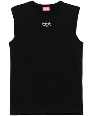 DIESEL Sleeveless Tops - Black