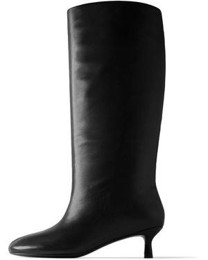 L37 Schoenen ,Zwart ,Leer Dancing With Shadows Hoge Laarzen