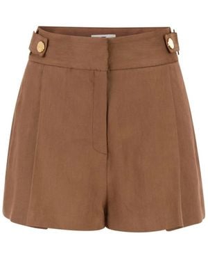 Elisabetta Franchi Short Shorts - Marrón