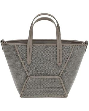 Brunello Cucinelli Geometric Tote Bag - Grijs