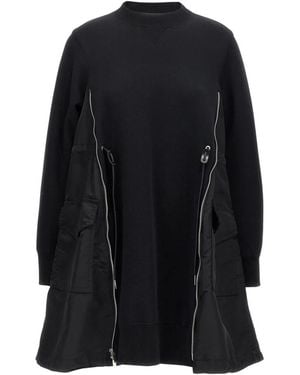 Sacai Short Dresses - Black