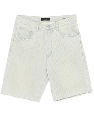 Purple Brand Denim Shorts - White