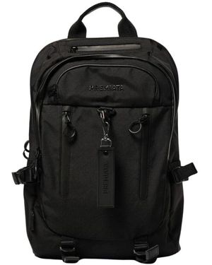 Premiata Schwarzer Leder-Rucksack Mit Mehreren Fächern
