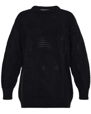 Akep Rundhals-Pullover - Blau