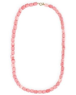BONNIE STUDIOS Roze Lange Ketting Voor Elegante Zomerstijl - Rood