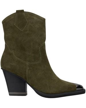 Alma En Pena. Cowboy & Biker Boots - Green