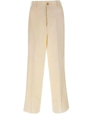 Laneus Straight Trousers - Natural