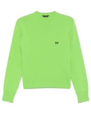 Balenciaga Round-Neck Knitwear - Green