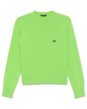 Balenciaga Round-Neck Knitwear - Green