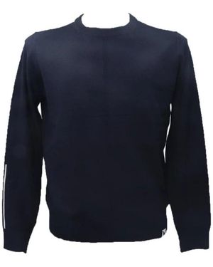 John Richmond Rundhals-Pullover - Blau