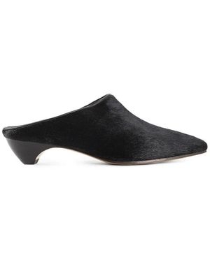 Le Monde Beryl Heeled Mules - Black