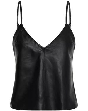 One Teaspoon Sleeveless Tops - Black