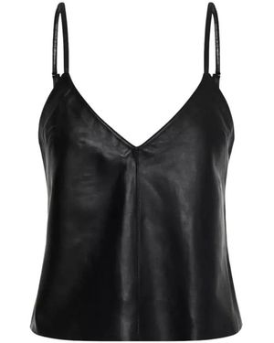 One Teaspoon Sleeveless Tops - Black