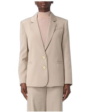 ARMANI EXCHANGE Jassen ,Polyester Single-Breasted Crepe Blazer - Naturel