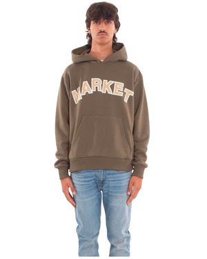 Market Hoodies & Sweatvesten ,Groen ,Mushrooms Hoodie - Bruin