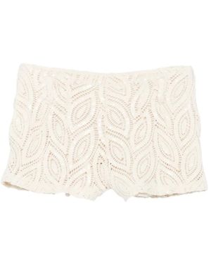 ACTUALEE Korte Broeken ,Pailletten Short Shorts - Naturel