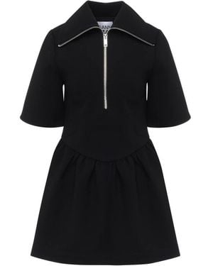 Ganni Short Dresses - Black