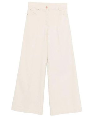 Aspesi Wide Trousers - Blanc