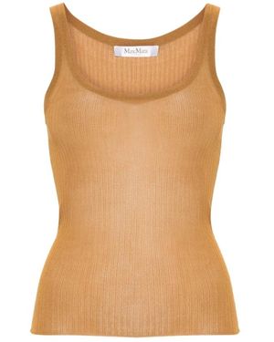 Max Mara Sleeveless Tops - Marrón