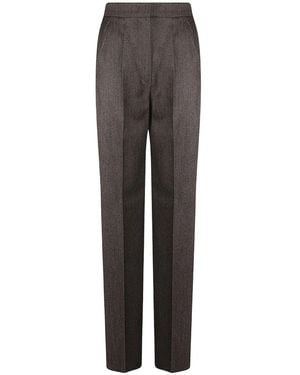 Max Mara Campo Wide Leg Pant - Grijs
