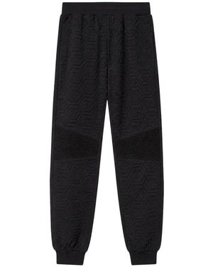 Philipp Plein Broeken ,Zwart ,Joggingbroek Monogram