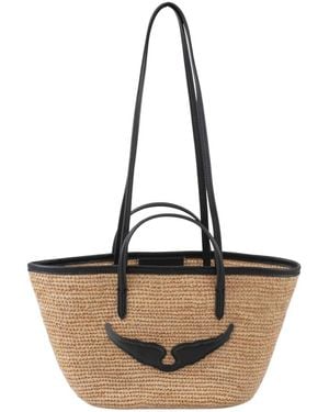 Zadig & Voltaire Mini Wings Korb Tasche - Schwarz