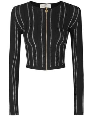 Elisabetta Franchi Cardigans - Negro