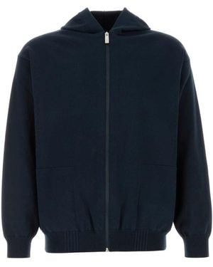 Herno Hoodies & Sweatvesten ,Blauw ,Katoen Laminar Hoodie