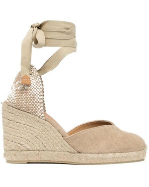 Castañer Chiara Espadrille Keilabsatz-Sandalen - Natur