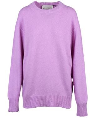 Amaranto Round-Neck Knitwear - Purple