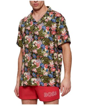 BOSS Short Sleeve Shirts - Red