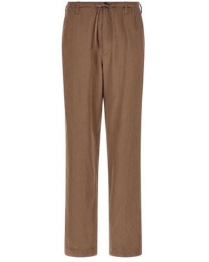 Dries Van Noten Straight Trousers - Brown