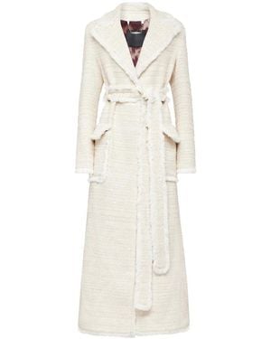 Philipp Plein Jassen ,Tweed Bouclé Tweed Lange Wikkeljas - Naturel