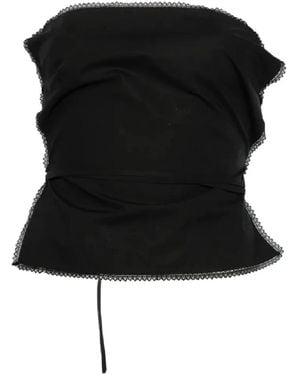 MSGM Sleeveless Tops - Nero