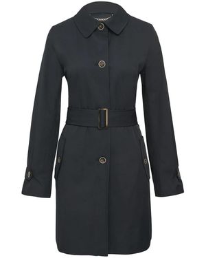 S.oliver Leicht Gefütterter Outdoor-Mantel Mit Trench-Kragen - Blau