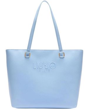 Liu Jo Stilvolle shopper mit reißverschluss - Blau