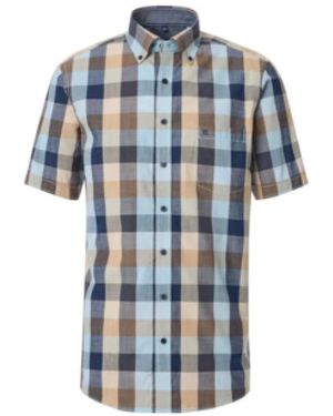 CASA MODA Herren Einfarbiges Hemd - Blau