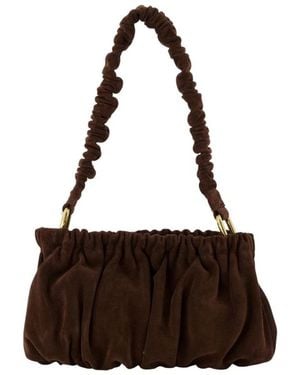 Marni Tassen ,Bruin ,Leer Ruched Shoulder Bag