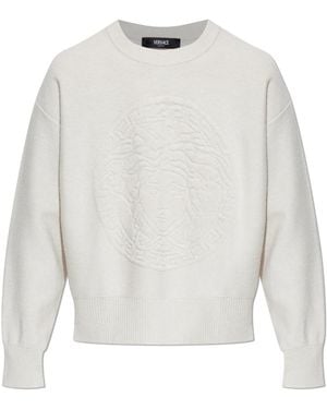 Versace Round-Neck Knitwear - Blanc
