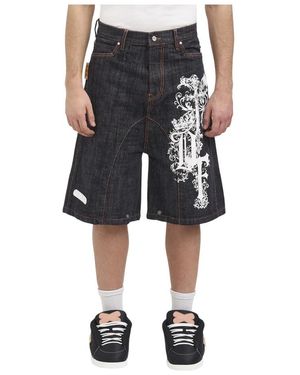 PDF Denim Shorts - Black