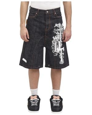PDF Denim Shorts - Black