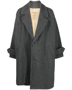 Uma Wang Single-Breasted Coats - Negro
