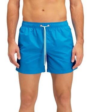 Sundek Regenbogen Zweifarbige Badehose - Blau