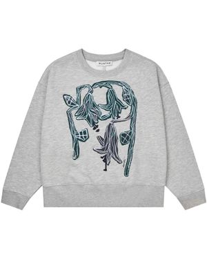 Munthe Hoodies & Sweatvesten ,Grijs ,Sweatshirts
