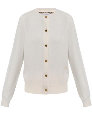 Burberry Truien & Vesten ,Wit ,Kasjmier Clara Cardigan