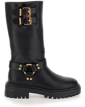 Twinset High Boots - Black