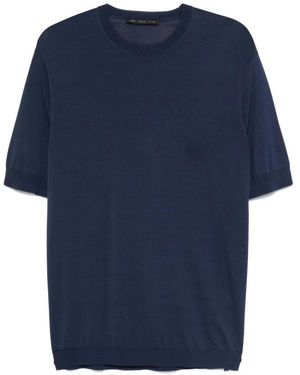 Low Brand Pullover - Blau